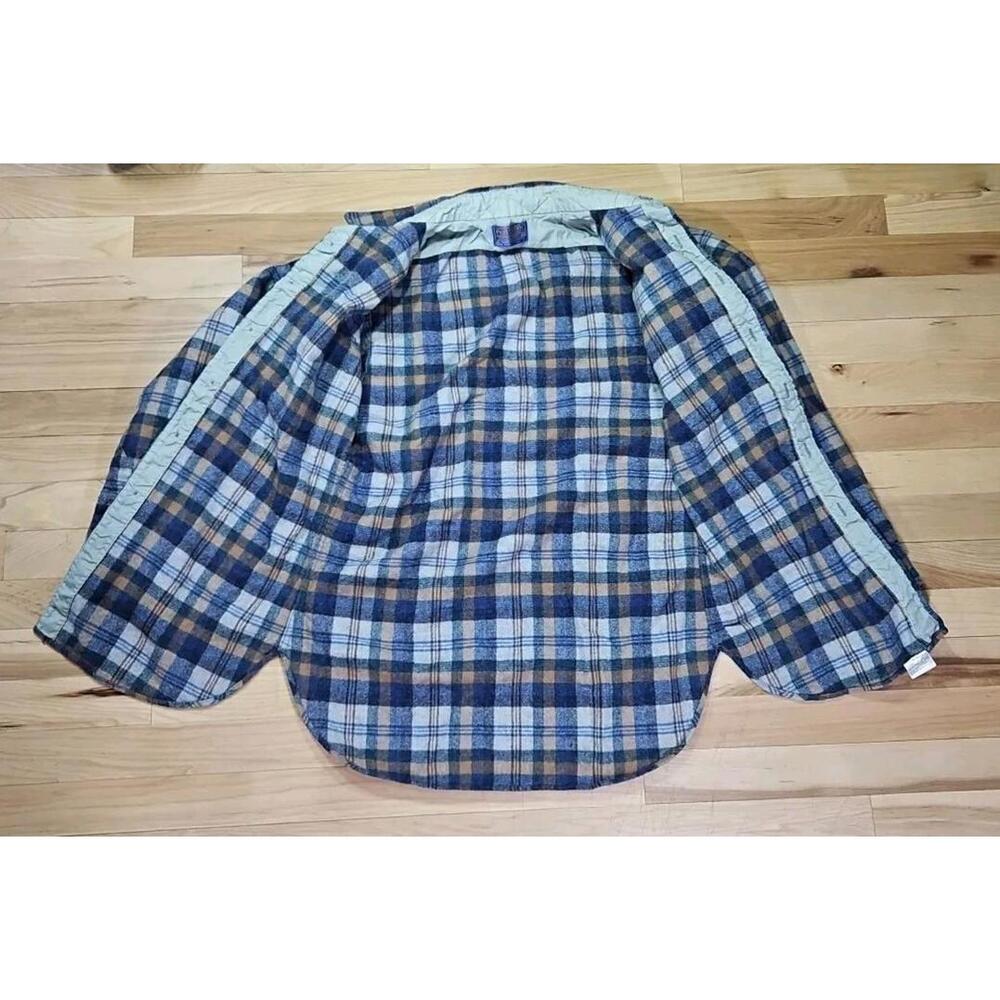 Vintage Pendleton Virgin Wool Button Flannel Shir… - image 3